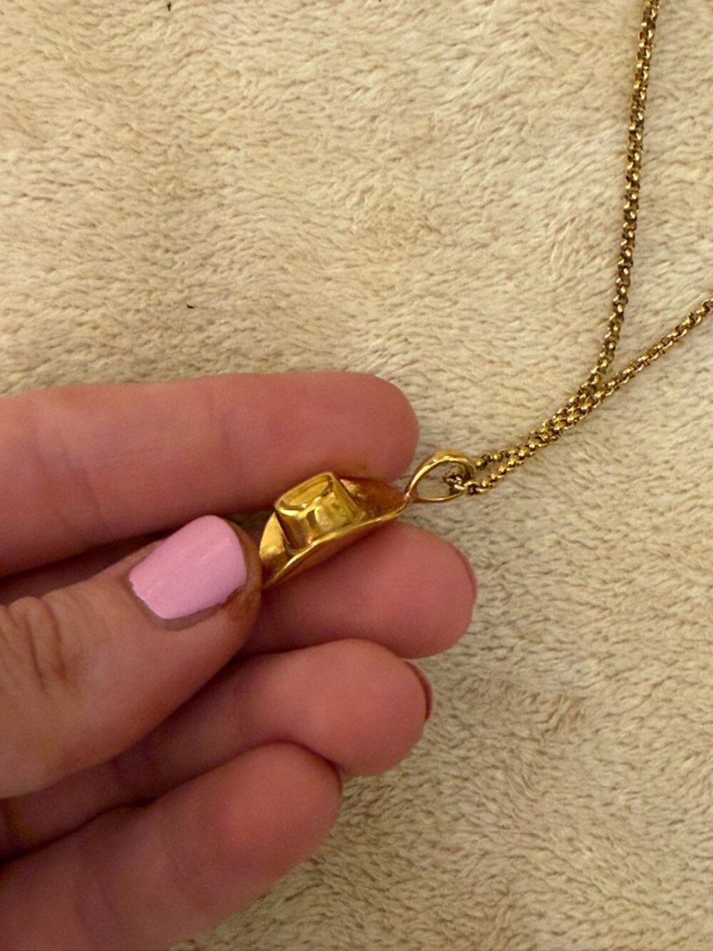 Cowboy hat "ashes" charm